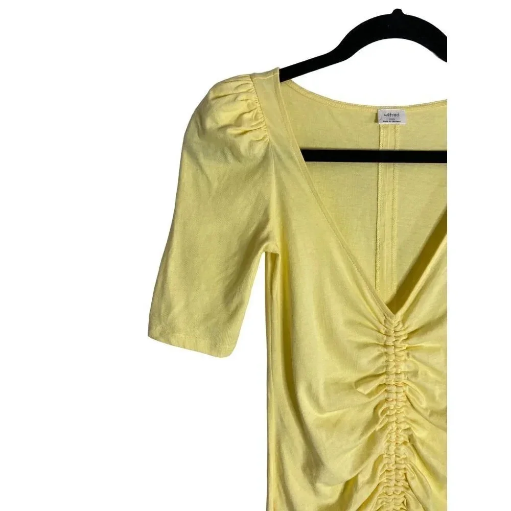 Wilfred Aritzia Nissa Dress Yellow-sz XXS